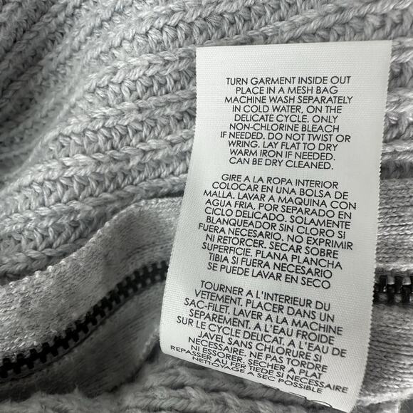 Cabi 3531 Sweater Womens XS Gray Chunky Side Zip Slouchy Cloud Boxy Capsule - Picture 7 of 10